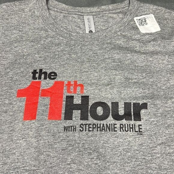 The 11th Hour with Stephanie Ruhle Women’s Gray Short Sleeve T-Shirt Size Large - Picture 3 of 5